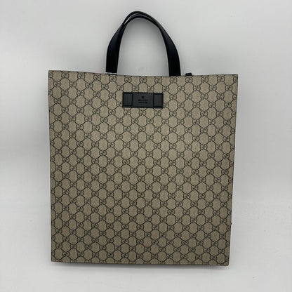 Gucci Beige GG Canvas Tote Handbag Medium Size