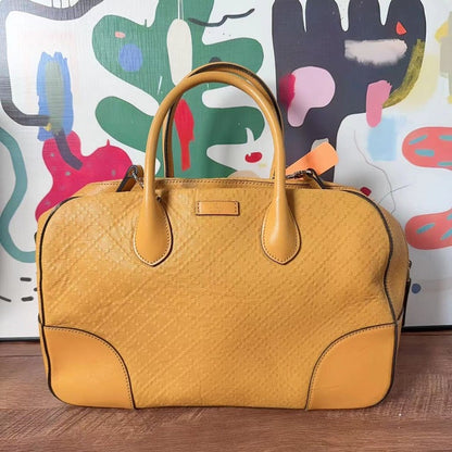 Gucci Yellow Leather Handbag Medium