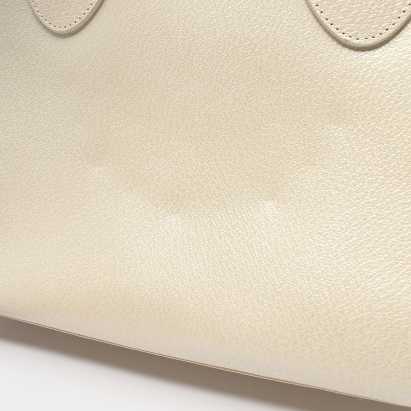 Gucci Bamboo Leather Handbag Ivory