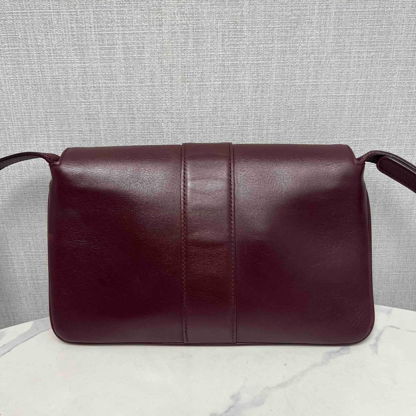 Gucci GG Marmont Burgundy Leather Shoulder Bag Medium