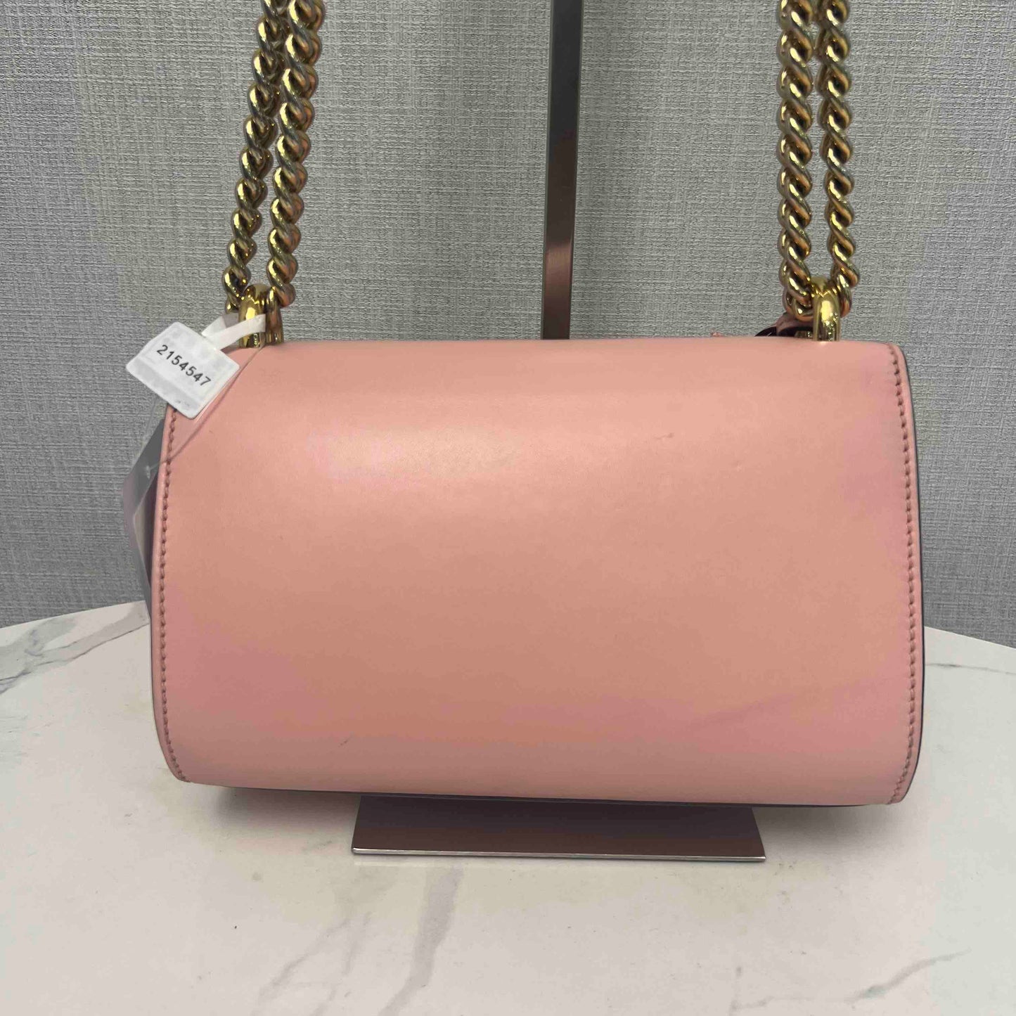 Gucci Padlock Pink Leather Embellished Crossbody Bag Medium