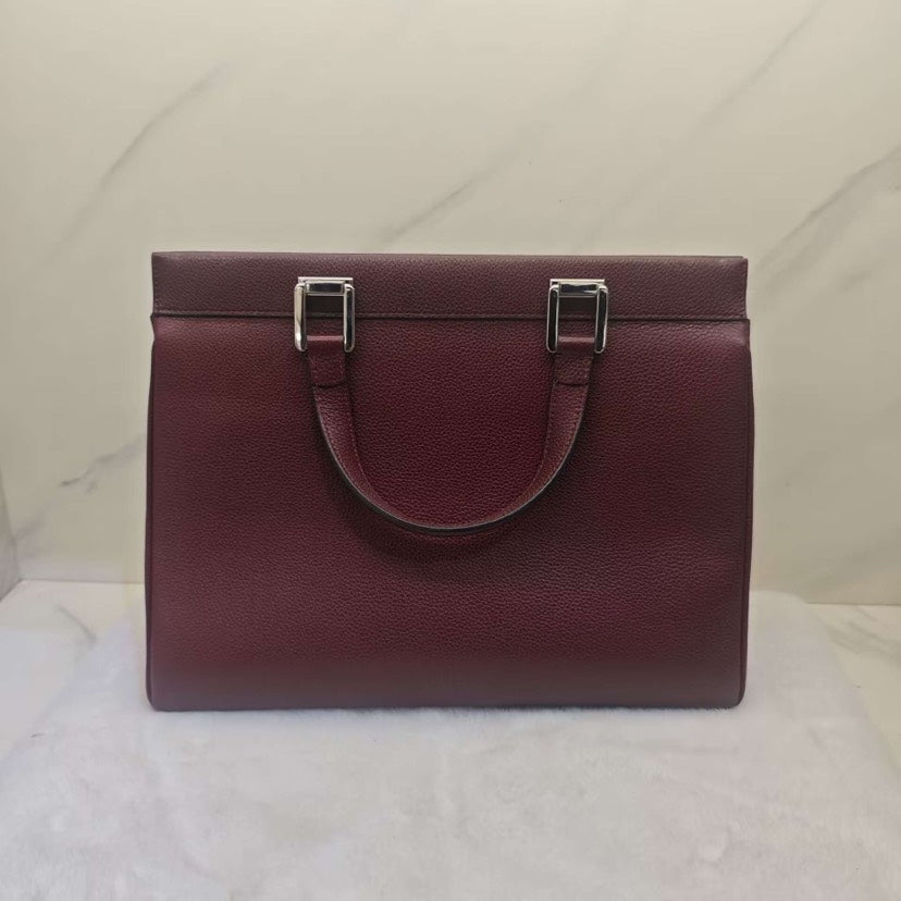 Gucci Zumi Burgundy Leather Tote Bag Medium