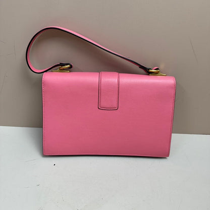 Gucci Tiger Pink Leather Handbag Medium