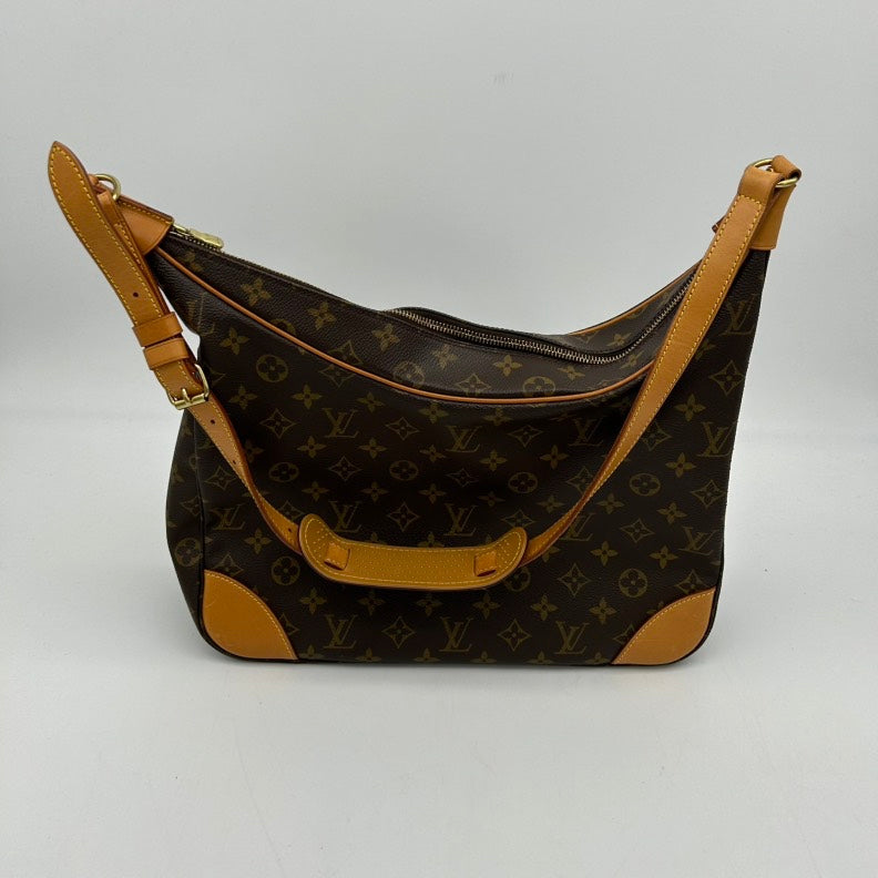 Louis Vuitton Monogram Boulogne Brown Canvas Shoulder Bag Medium Size