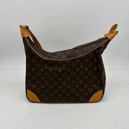 Louis Vuitton Monogram Boulogne Brown Canvas Shoulder Bag Medium Size