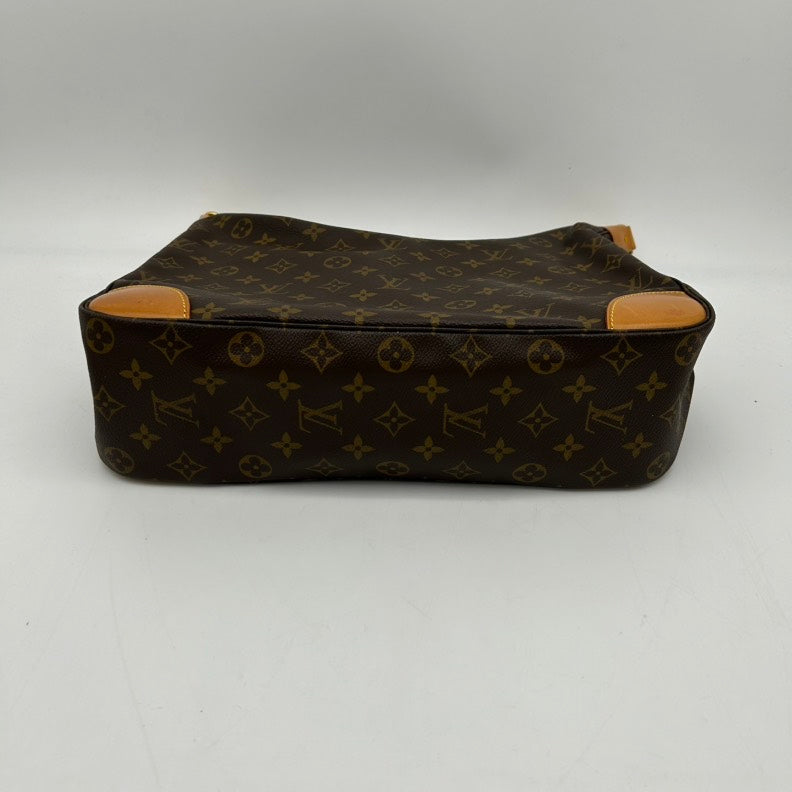 Louis Vuitton Monogram Boulogne Brown Canvas Shoulder Bag Medium Size