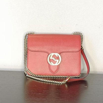 Gucci Small Red Flap Bag 20