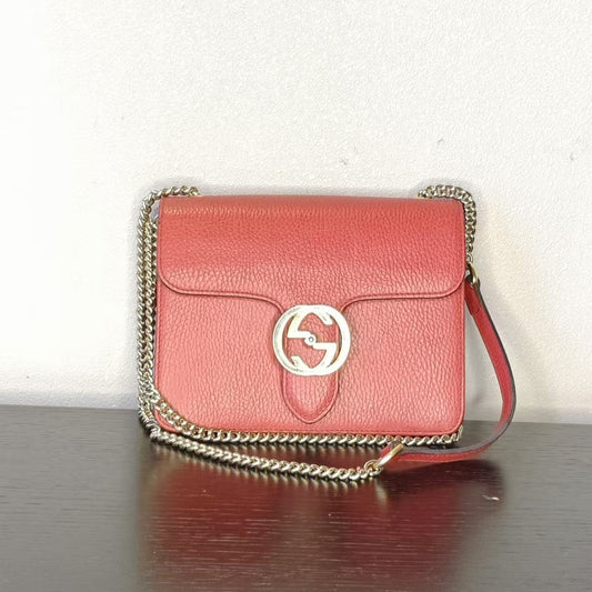 Gucci Small Red Flap Bag 20