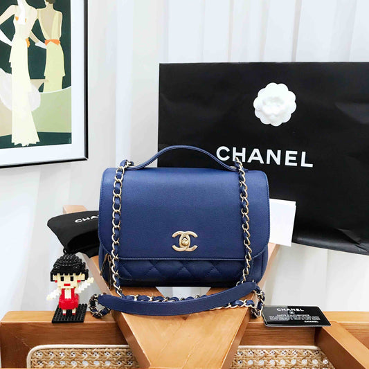 Chanel 2017 Blue Medium Messenger Bag