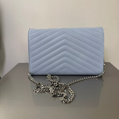 YSL Saint Laurent Sunset Light Blue Crossbody Bag