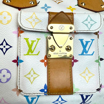 Louis Vuitton Speedy 30 White Multicolor Monogram Canvas