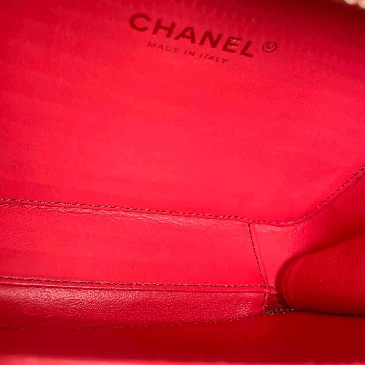 CHANEL Small Filigree Vanity Case Salmon Pink