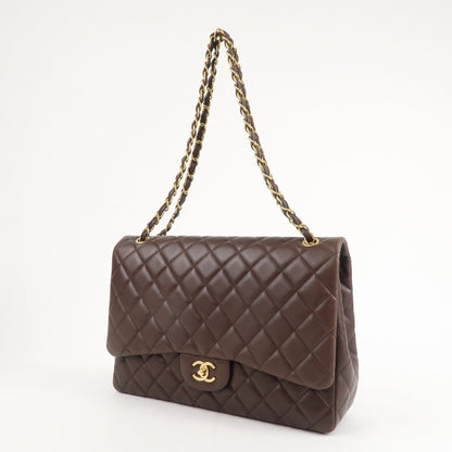 CHANEL Matelasse Lamb Skin Decamatelasse 34 Shoulder Bag