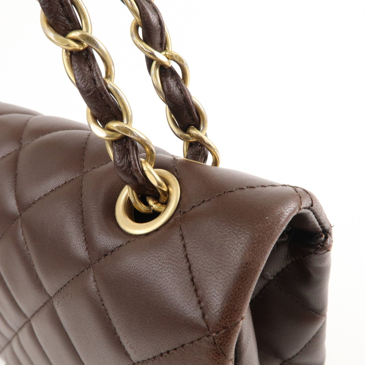 CHANEL Matelasse Lamb Skin Decamatelasse 34 Shoulder Bag