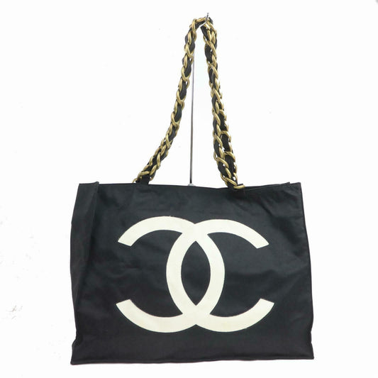 C*C Tote Bag Black Nylon (SHC1-14415)