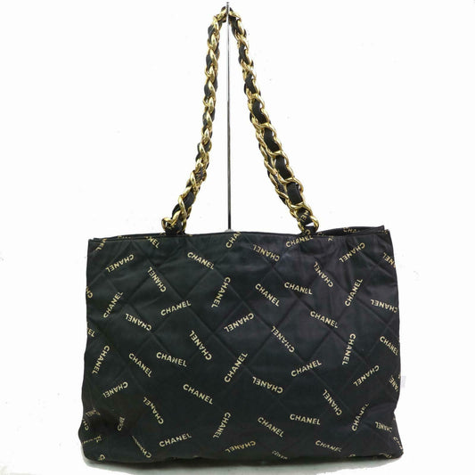 C*C Tote Bag Black Nylon (SHC1-15716)