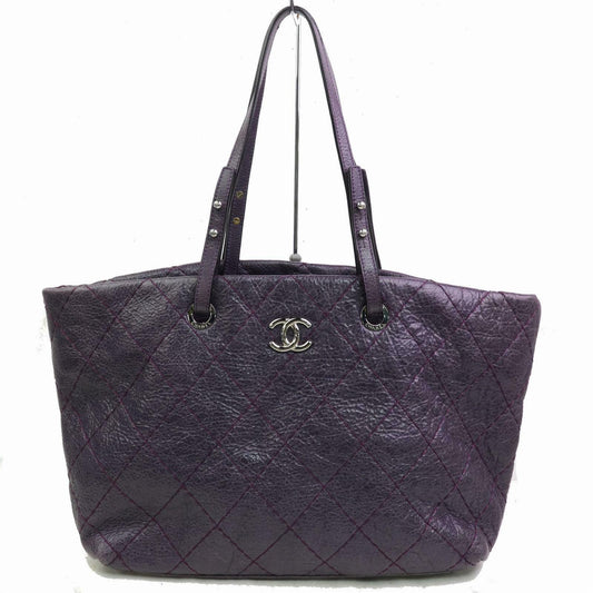 C*C Tote Bag Matelasse On The Road Purple Leather (SHC1-15696)