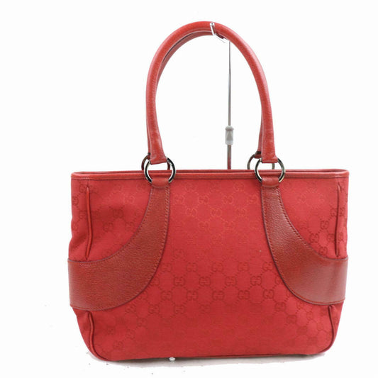 Gucci Tote Bag Red Canvas (SHC1-15698)