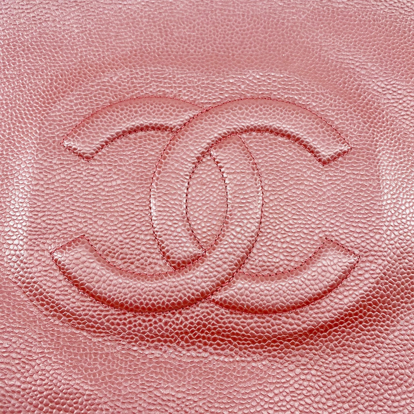 Chanel Red Leather Clutch