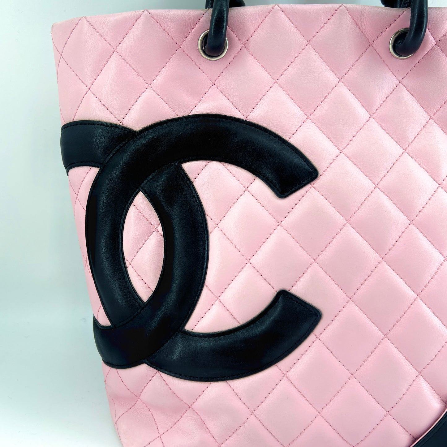 Chanel Lambskin Combon Tote Medium TWS pop