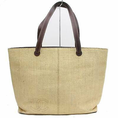 C*C Tote Bag Beige Straw