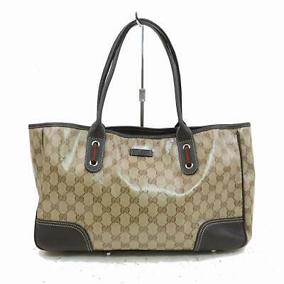 Gucci Tote Bag Light Brown PVC (SHC1-15967)