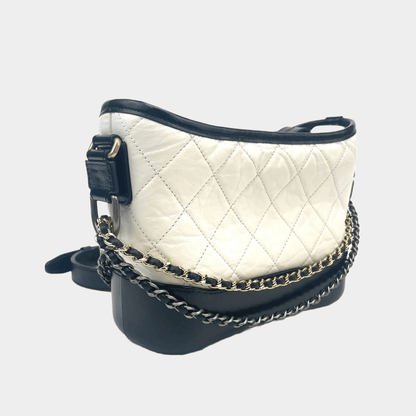 CHANEL Gabrielle Bag Small - Blk & Wht