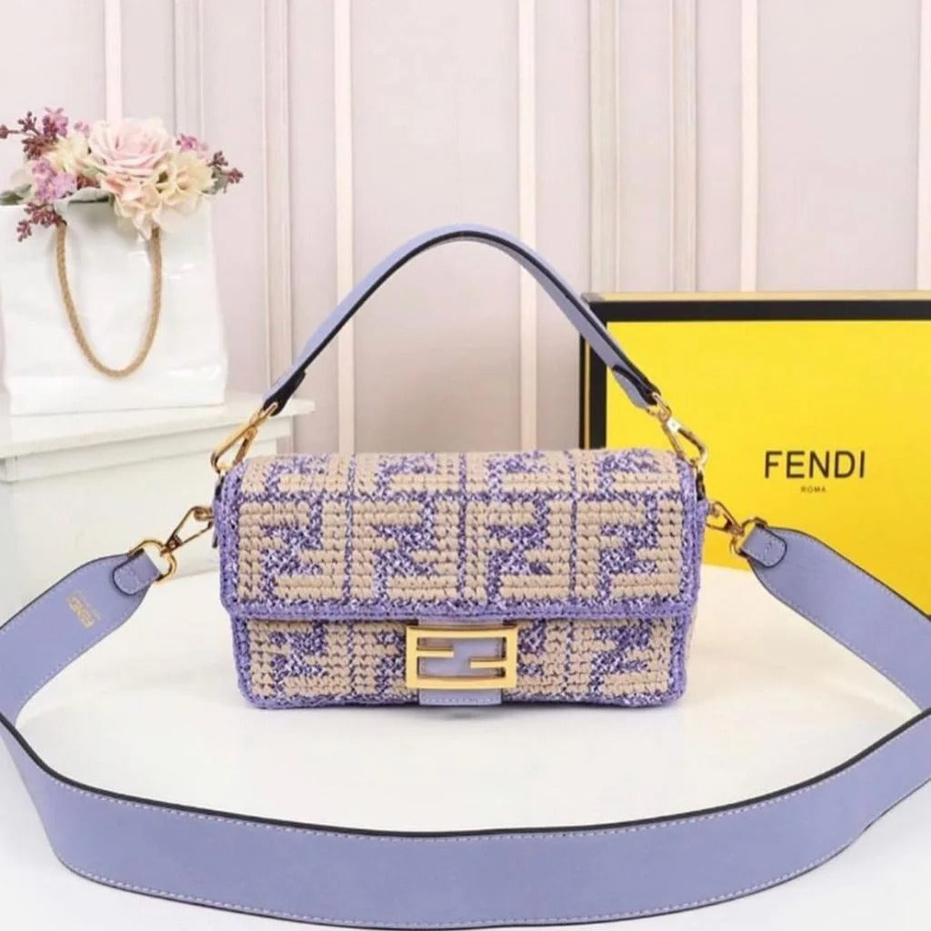 Fendi Baguette Embroidered Bags For Women