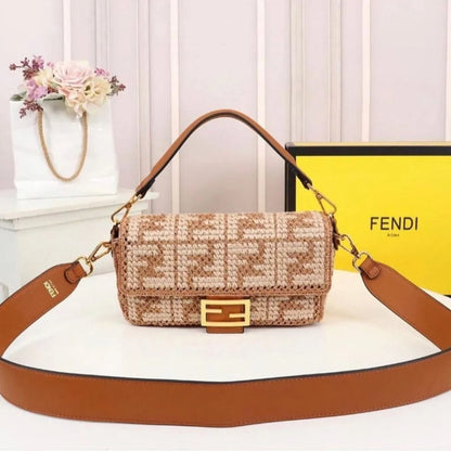 Fendi Baguette Embroidered Bags For Women