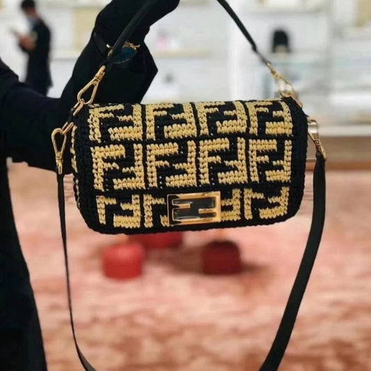 Fendi Baguette Embroidered Bags For Women