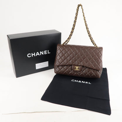 CHANEL Matelasse Lamb Skin Decamatelasse 34 Shoulder Bag