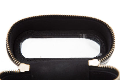 Chanel 2022 Black Lambskin Vanity Case Phone Holder Cross-Body