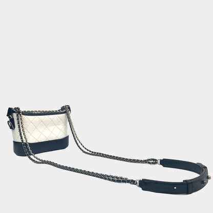 CHANEL Gabrielle Bag Small - Blk & Wht