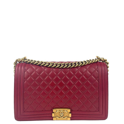 CHANEL New Medium Boy Bag - Burgundy