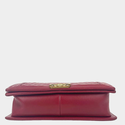 CHANEL New Medium Boy Bag - Burgundy