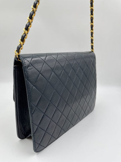 Vintage Navy Chanel Flap Bag