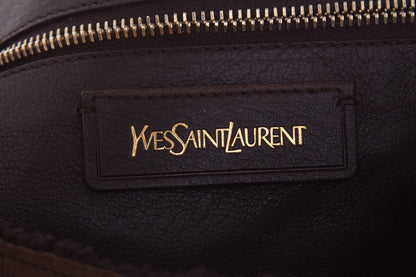 YSL Vintage Brown Shearling Handbag