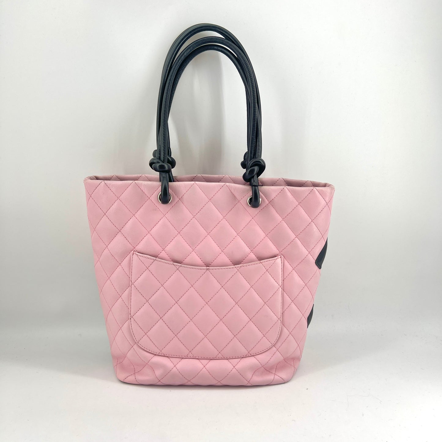 Chanel Lambskin Combon Tote Medium TWS pop