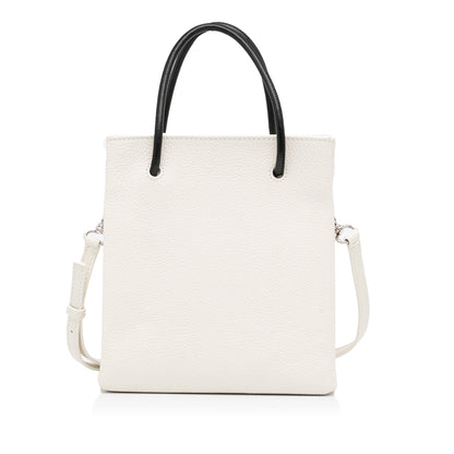 White Balenciaga XXS Shopping Tote Satchel