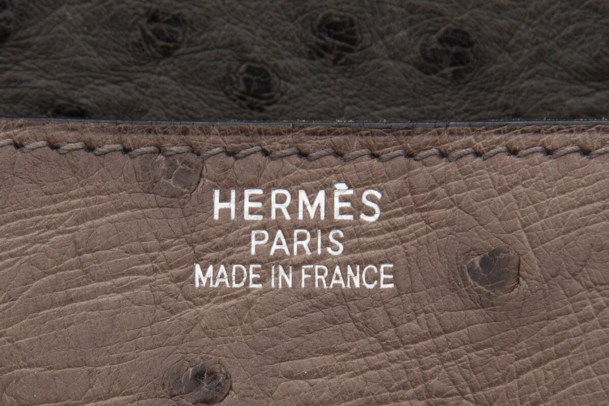 Hermes Birkin 35 Green & Tricolor Ostrich Skin