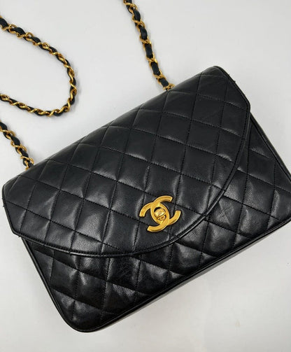 Chanel Vintage Single Flap with 24k gold plated hardware