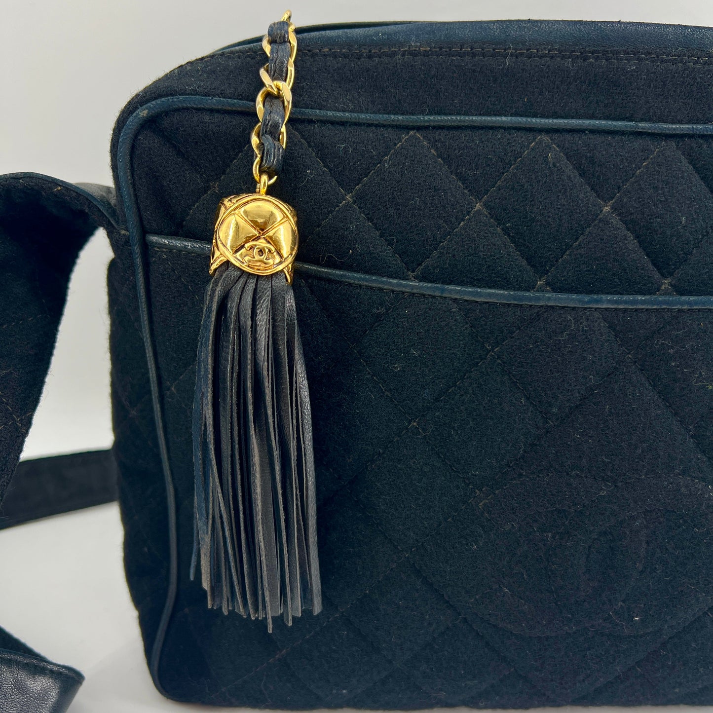 Chanel Vintage Golden Ball Crossbody Bag