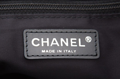 Chanel Vintage 2004 Nylon Logo Black Tote