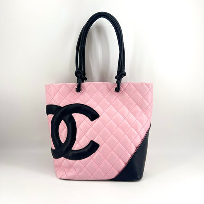 Chanel Lambskin Combon Tote Medium TWS pop