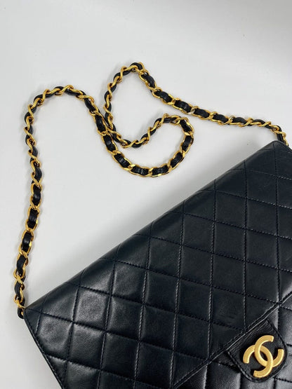 Vintage Navy Chanel Flap Bag