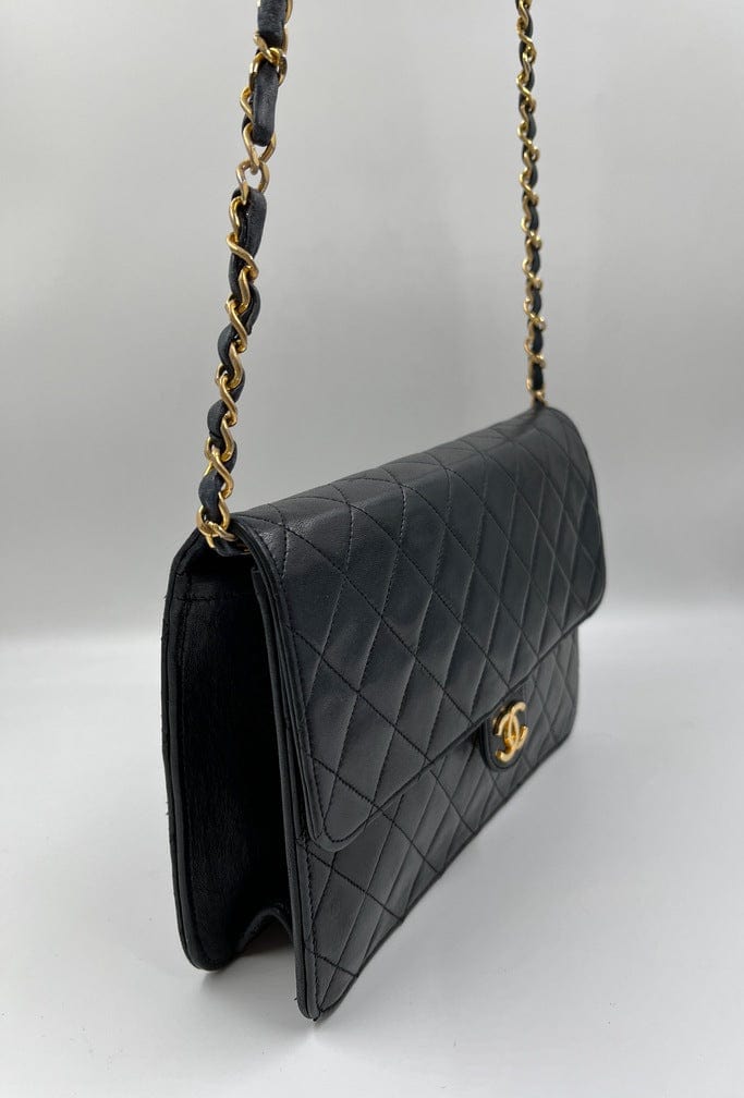 Vintage Navy Chanel Flap Bag