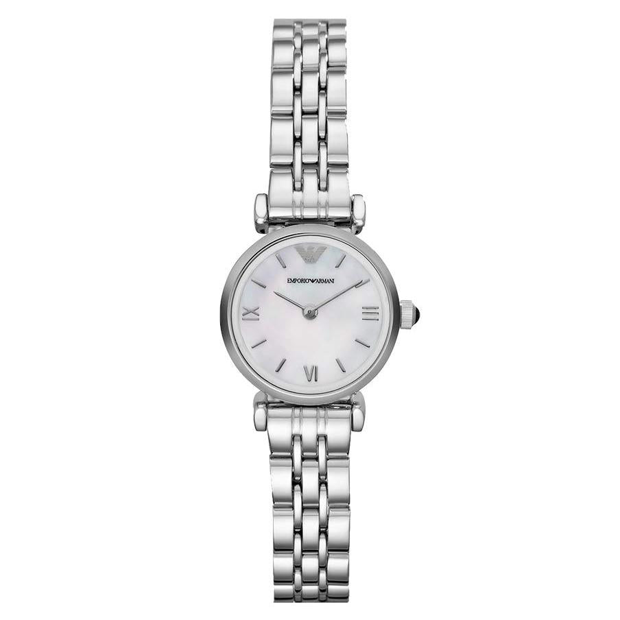 Ladies / Womens Mother Of Pearl Dial Stainless Steel Emporio Armani Designer Watch AR1763