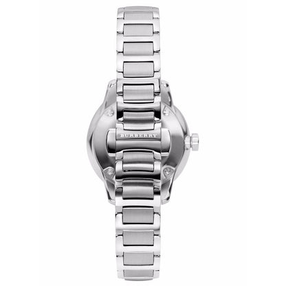 Ladies / Womens Silver The Classic Stainless Steel Burberry Designer Watch BU10108