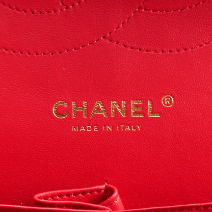 CHANEL Jumbo Double Flap Caviar Red