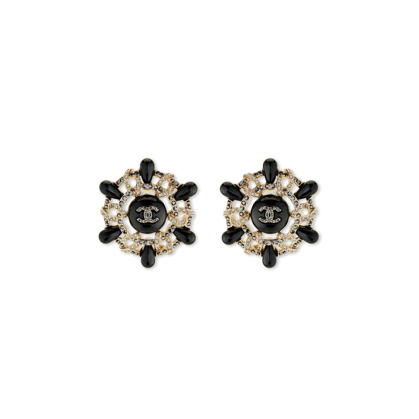 Chanel round earrings - Métiers d'art Hambourg 2017/2018